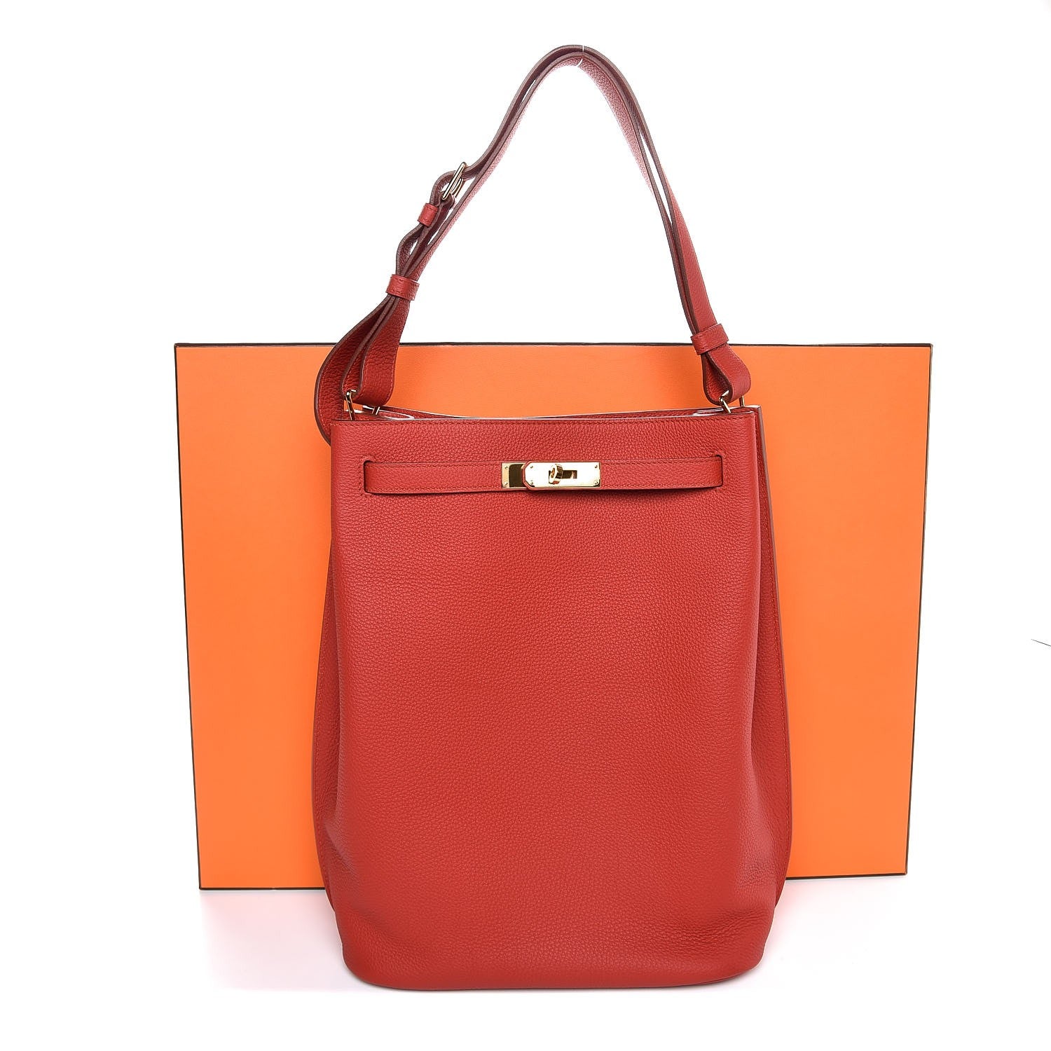 Hermes Togo So Kelly 26 Vermillion 8 of 8
