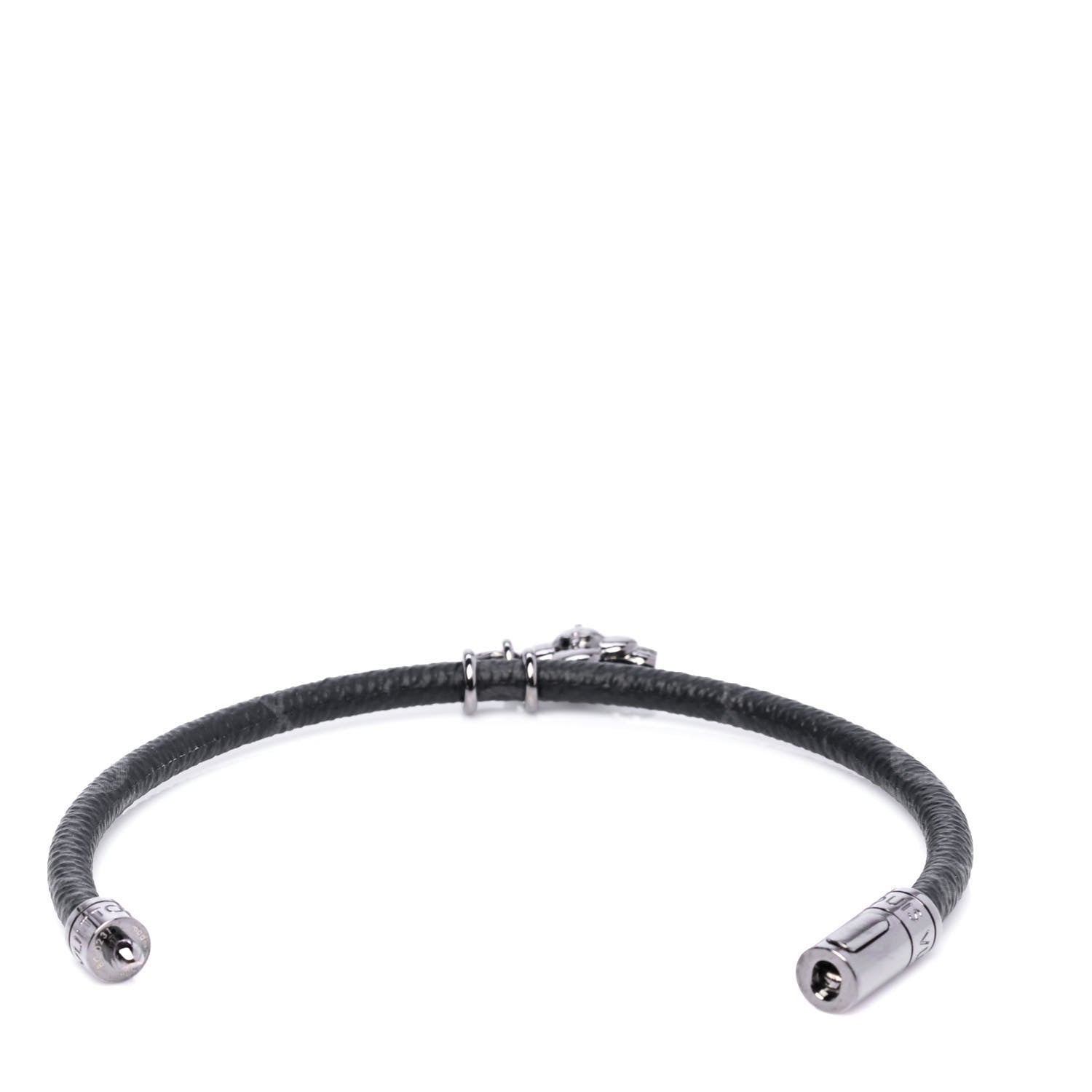 Louis Vuitton Monogram Eclipse Hang It Bracelet 19 3 of 5