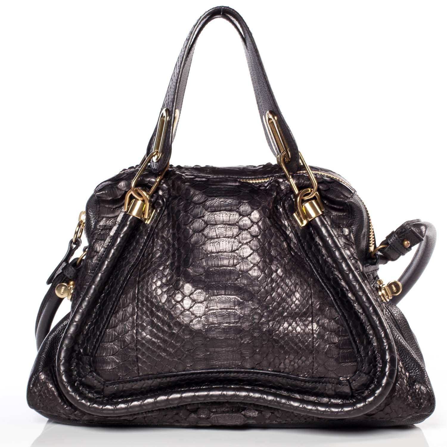 Chloe Python Medium Paraty Black 3 of 10
