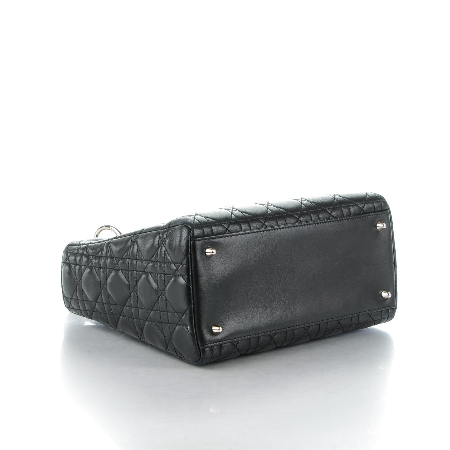 Lambskin Cannage Medium Lady Dior Black
