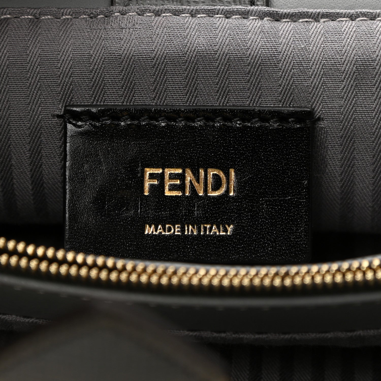 Fendi Vitello Elite Petite 2Jours Tote Grigio Grigio Chiaro 6 of 10