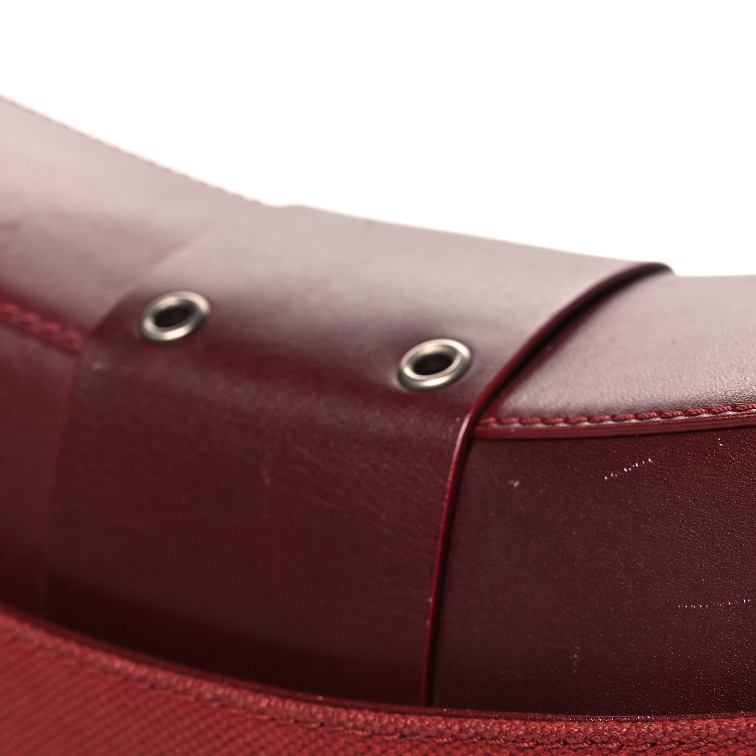 Christian Dior Canvas Calfskin Street Chic Columbus Ave Burgundy 11 of 12