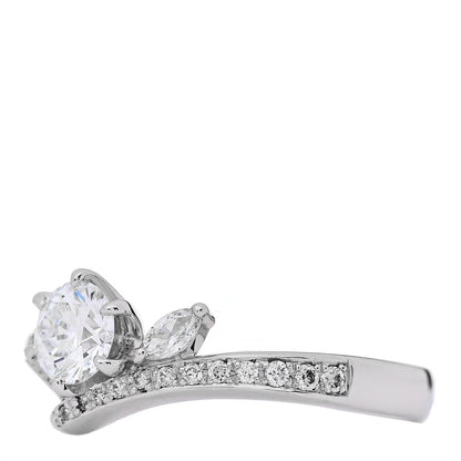 Parker & West by FASHIONPHILE Platinum Diamond .50ctw Round Marquise Cut Pave Ring  53 6.5 3 of 10