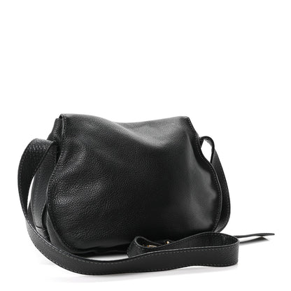 Chloe Grained Calfskin Medium Marcie Saddle Bag Black 3 of 10
