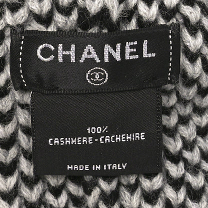 Chanel Cashmere CC Beanie Hat Black 5 of 6