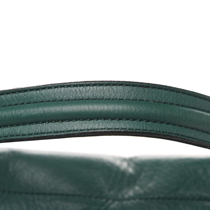 Saint Laurent Calfskin Canvas Large Muse Two Green Beige 12 of 12