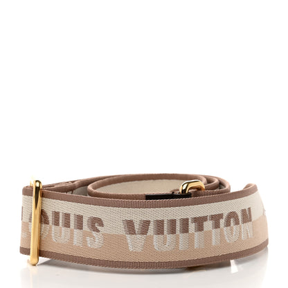 Louis Vuitton Jacquard Speedy Bandouliere 20 Shoulder Strap Beige Brown 2 of 3
