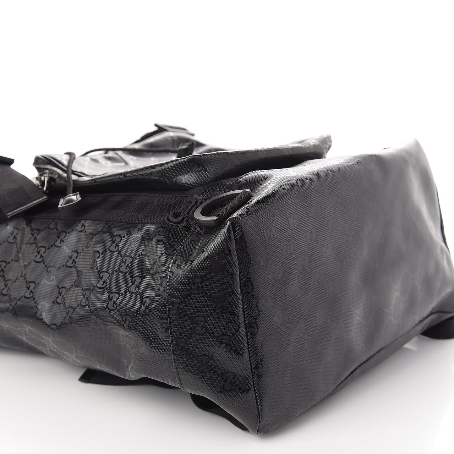 Imprime Monogram Large Interlocking G Double Buckle Backpack Black
