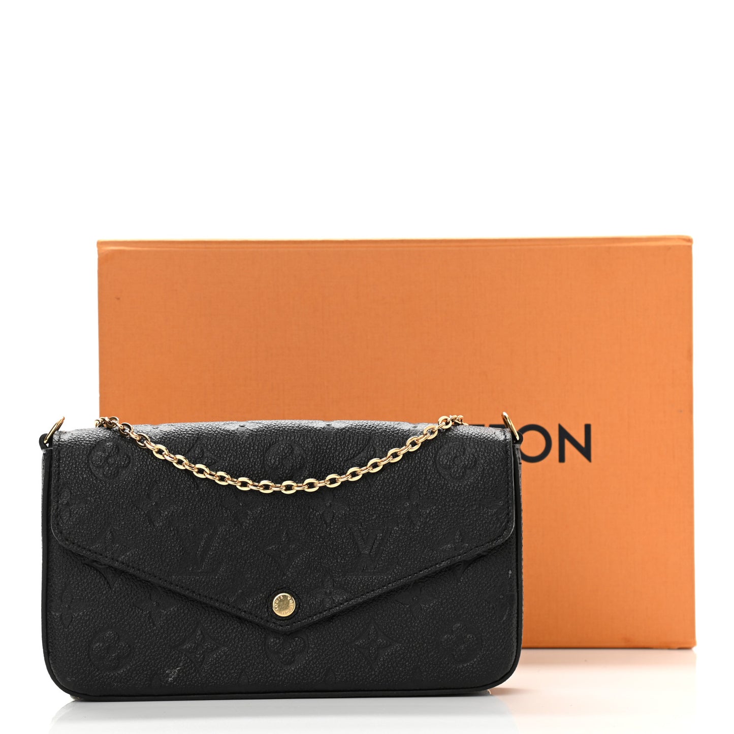 Empreinte Pochette Felicie Chain Wallet Black