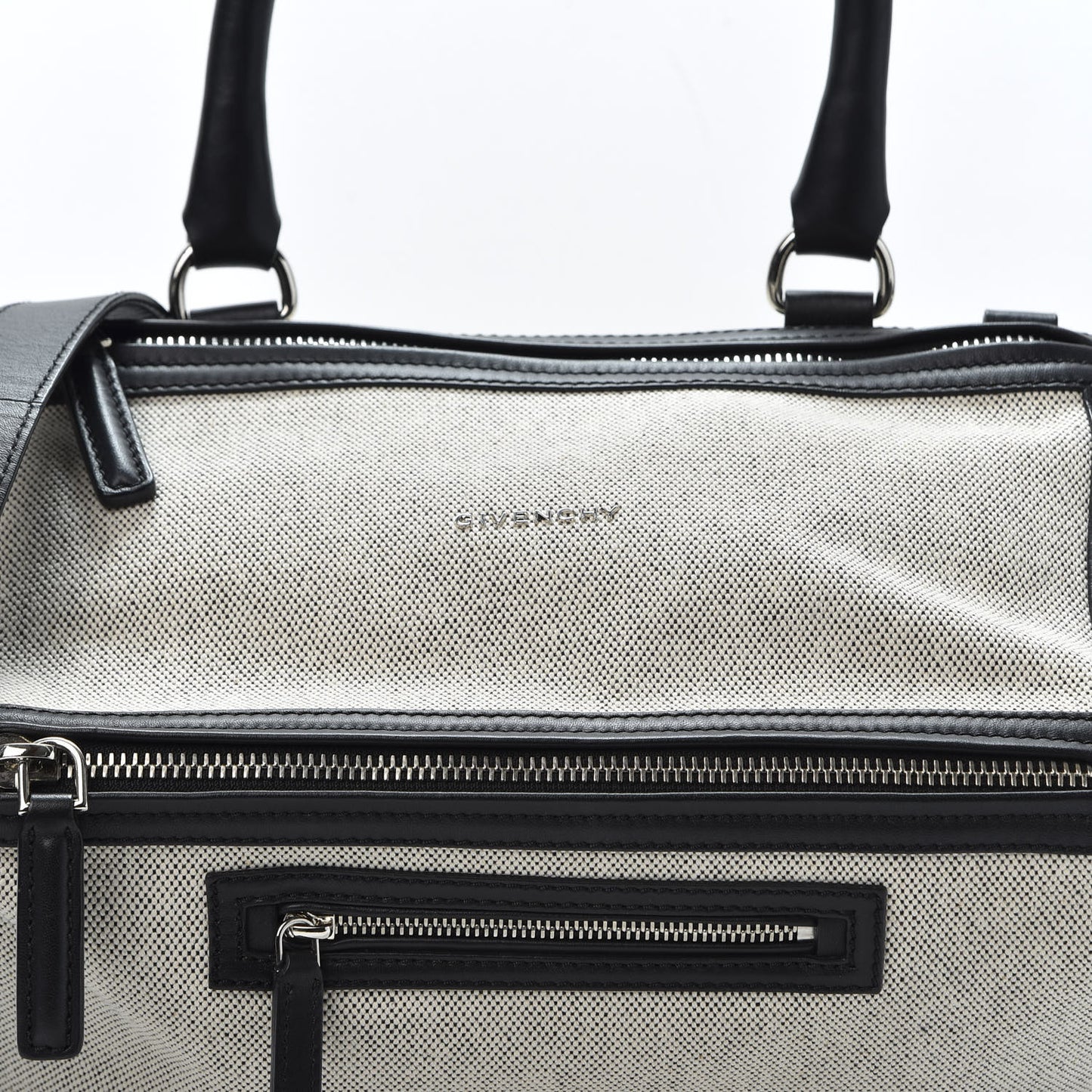 Calfskin Canvas Medium Pandora Black
