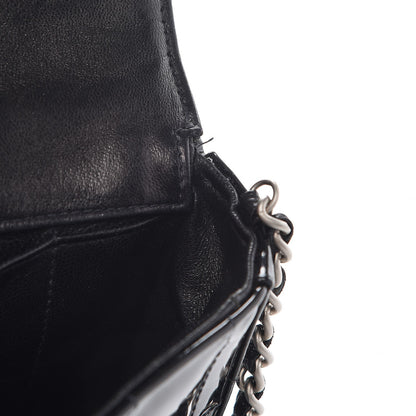 Chanel Patent East West Chocolate Bar Flap Black 9 of 9