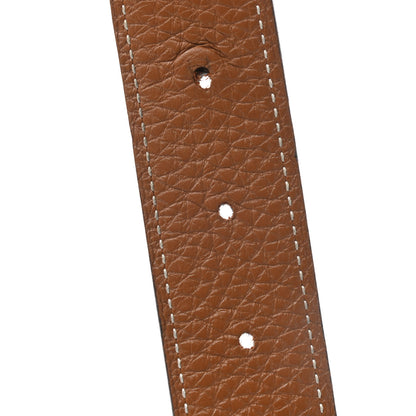 Hermes Swift Togo 32mm H Belt 95 Black Gold 3 of 7