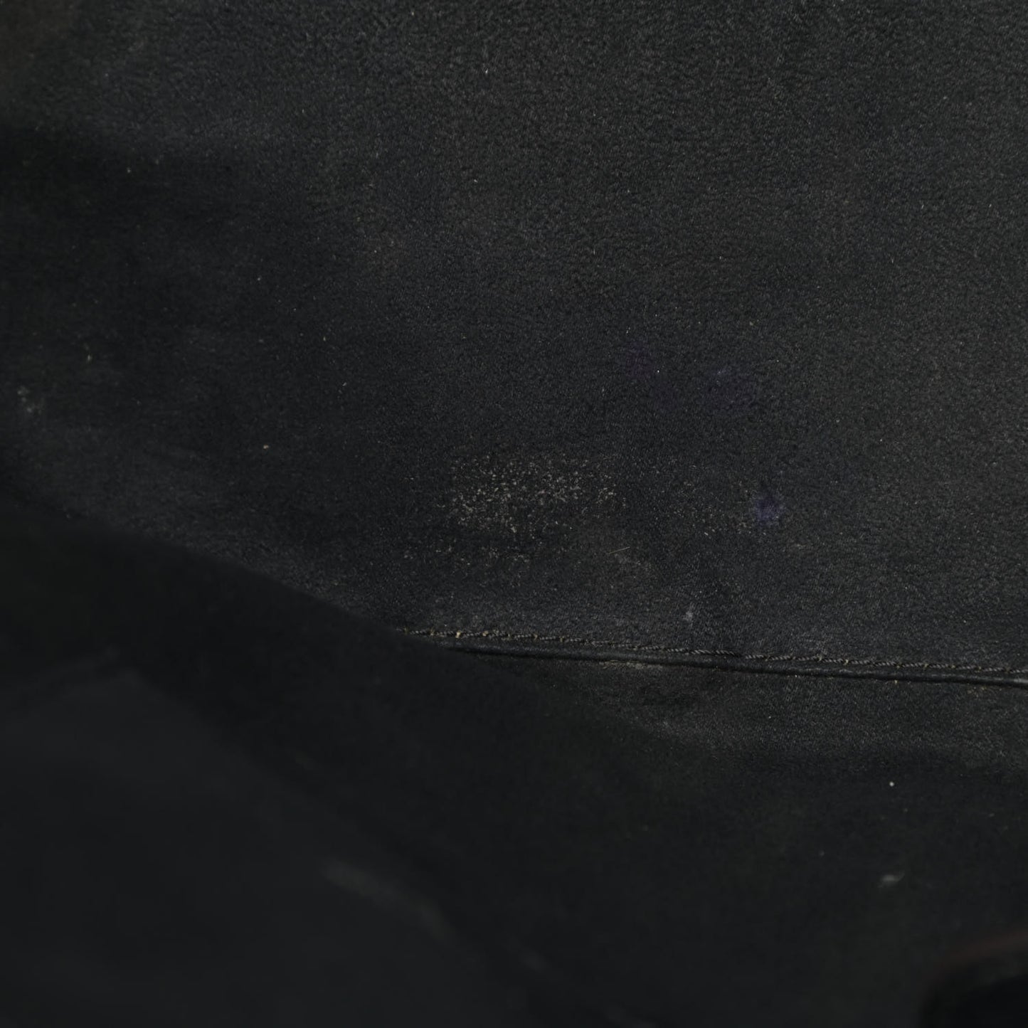 Drummed Calfskin Shoulder Luggage Black