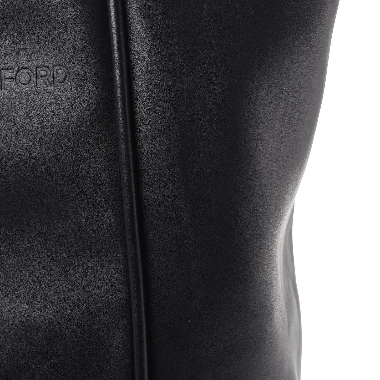 Smooth Calfskin Tubo Vertical Tote Black