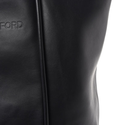 Tom Ford Smooth Calfskin Tubo Vertical Tote Black 8 of 8