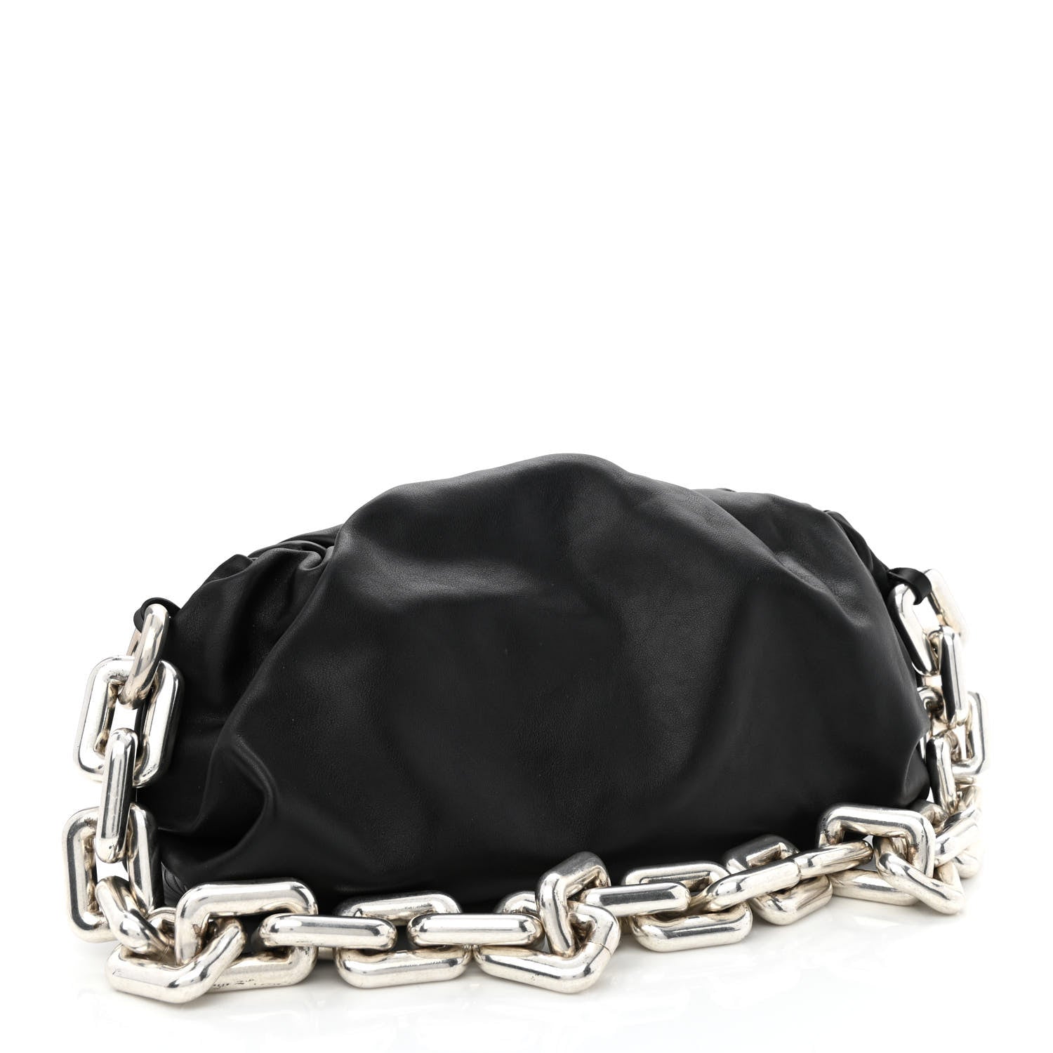 Bottega Veneta Calfskin The Pouch Chain Black 3 of 10