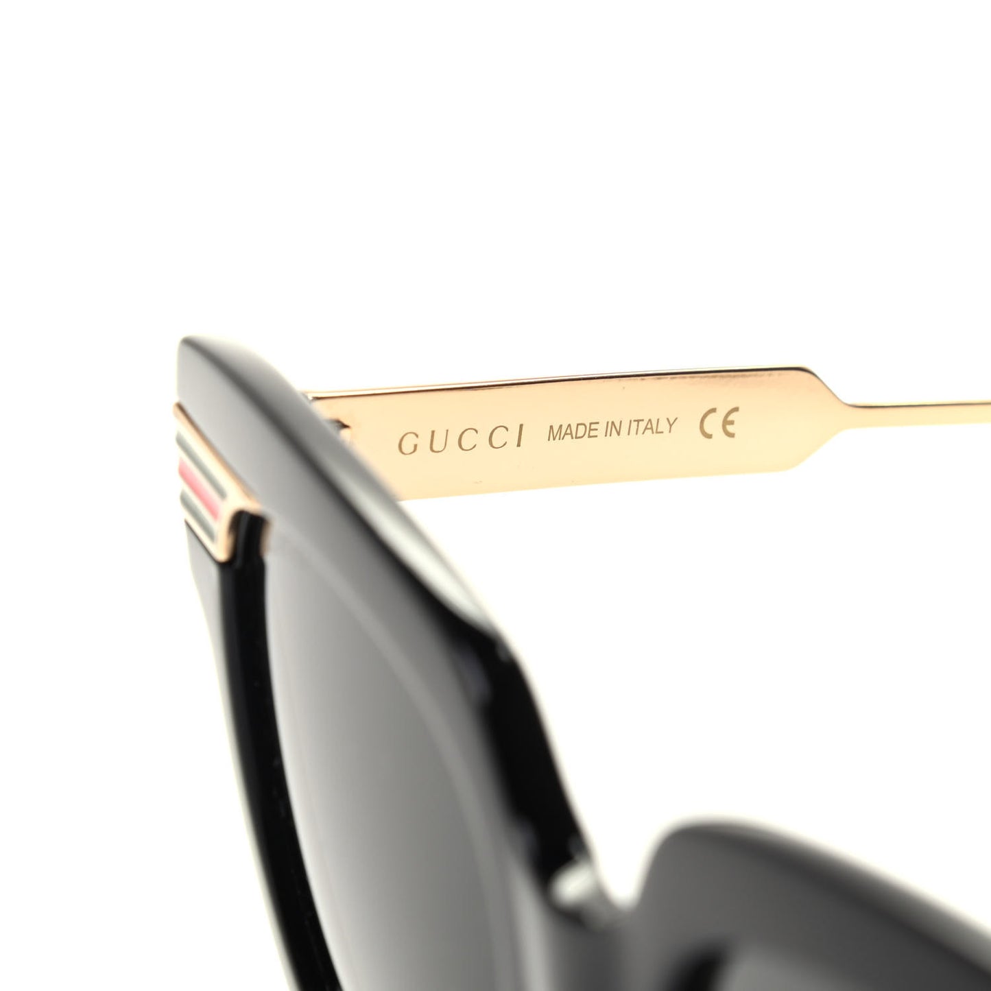 Acetate Square Frame Web Sunglasses GG0281SA Black