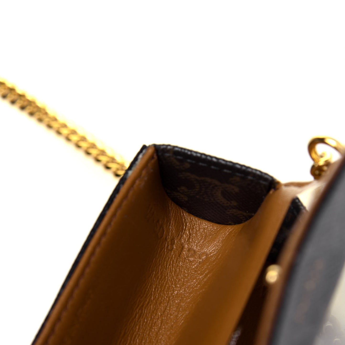 Triomphe Canvas Lipstick Case Black