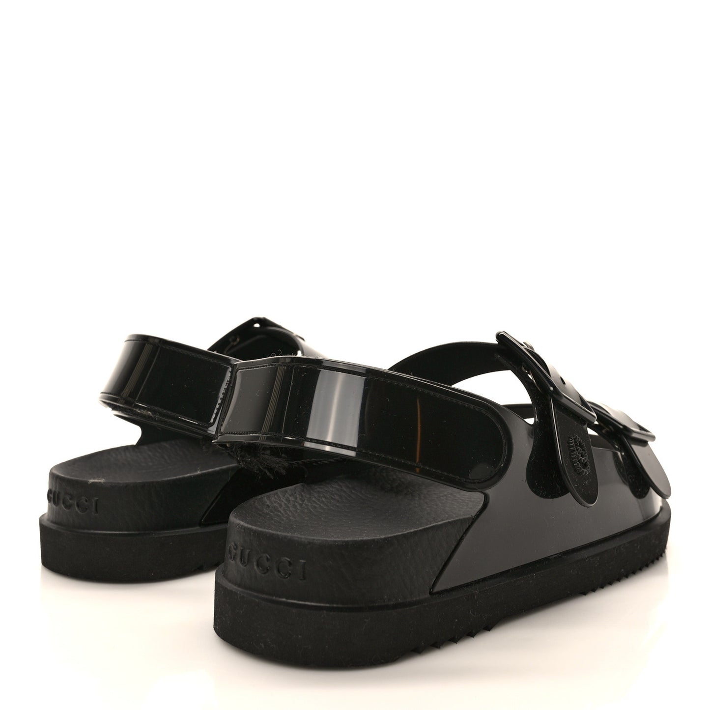Rubber Mini Double G Womens Isla Dad Sandals 37 Black