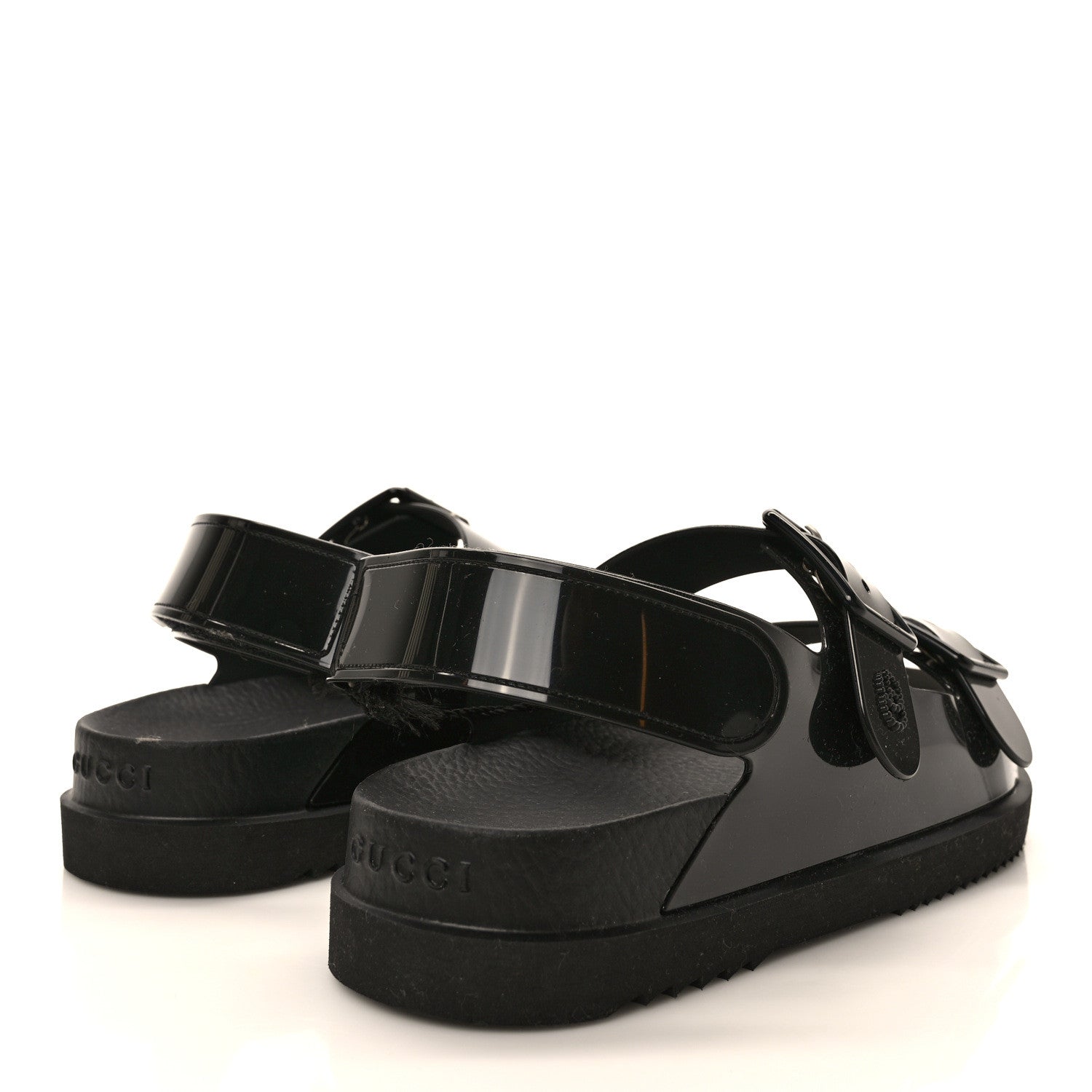 Gucci Rubber Mini Double G Womens Isla Dad Sandals 37 Black 4 of 8
