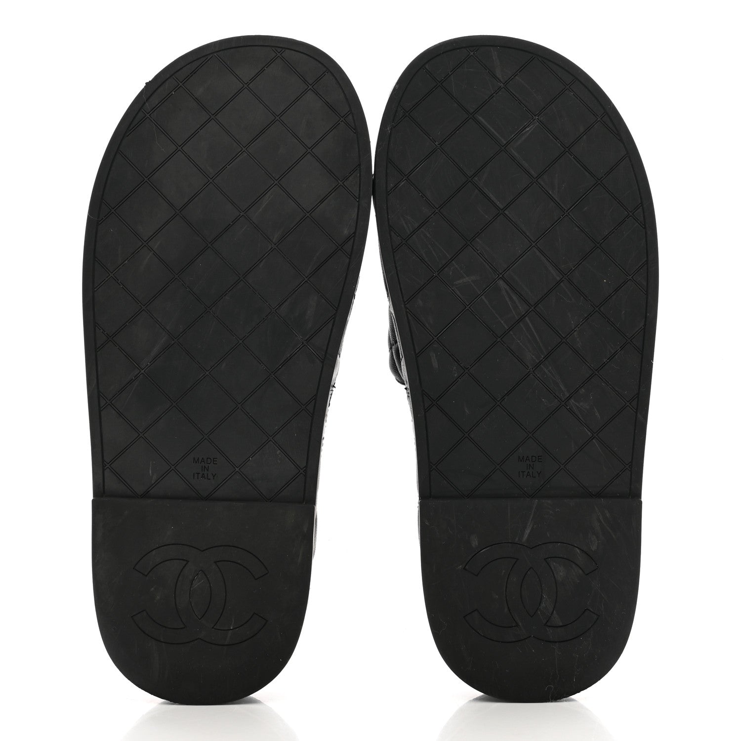 Chanel Lambskin Quilted CC Mules Sandals 36 Black 5 of 9