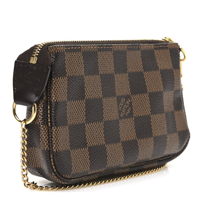 Louis Vuitton Damier Ebene Complice Trunks and Bags Mini Pochette Accessories Red 3 of 7