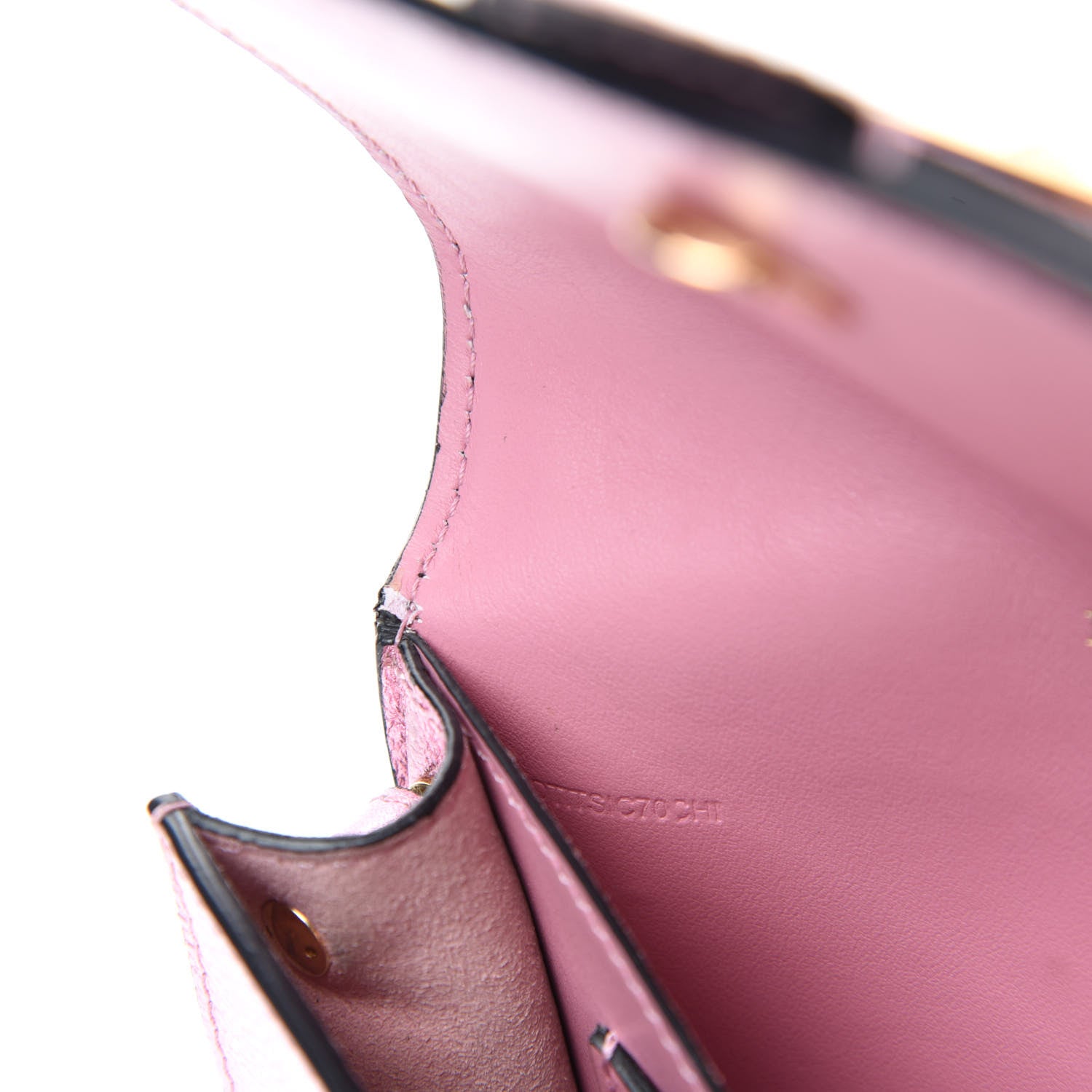 Burberry Metallic Soft Grain Calfskin Mini Phone Buckle Bag Pale Orchid 13 of 14