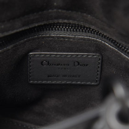 Christian Dior Ultra Matte Calfskin Cannage Studded Mini Supple Lady Dior Black 6 of 9