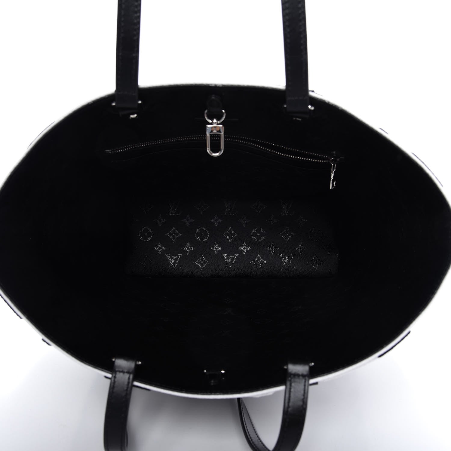 Louis Vuitton X UF Tufted Monogram Tufted Cabas White Black 5 of 10