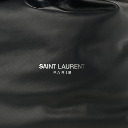 Saint Laurent Lambskin Teddy Drawstring Bag Black 8 of 10