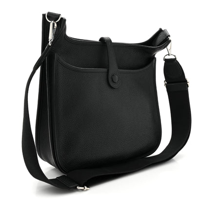 Hermes Taurillon Clemence Evelyne III PM Black 3 of 8