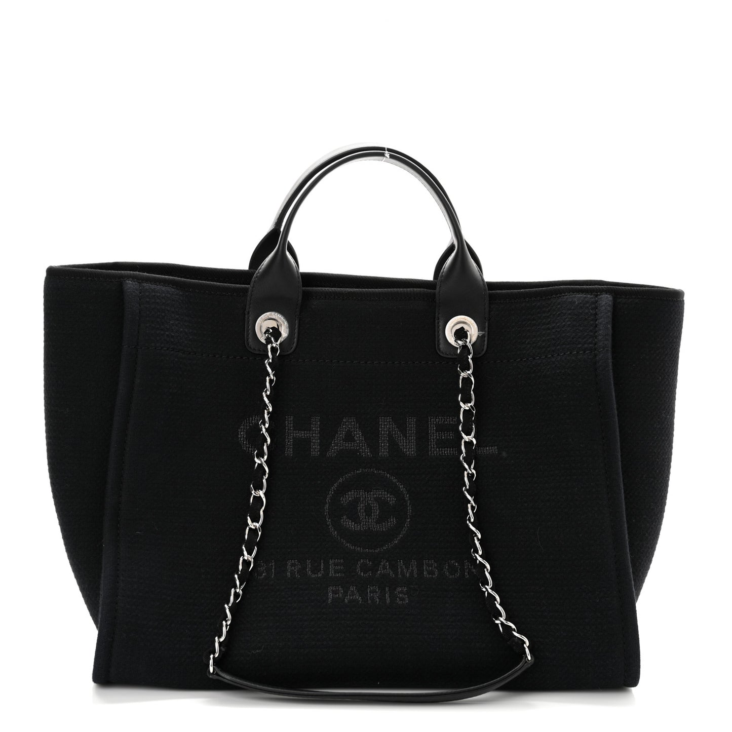 Mixed Fibers Small Deauville Tote Black
