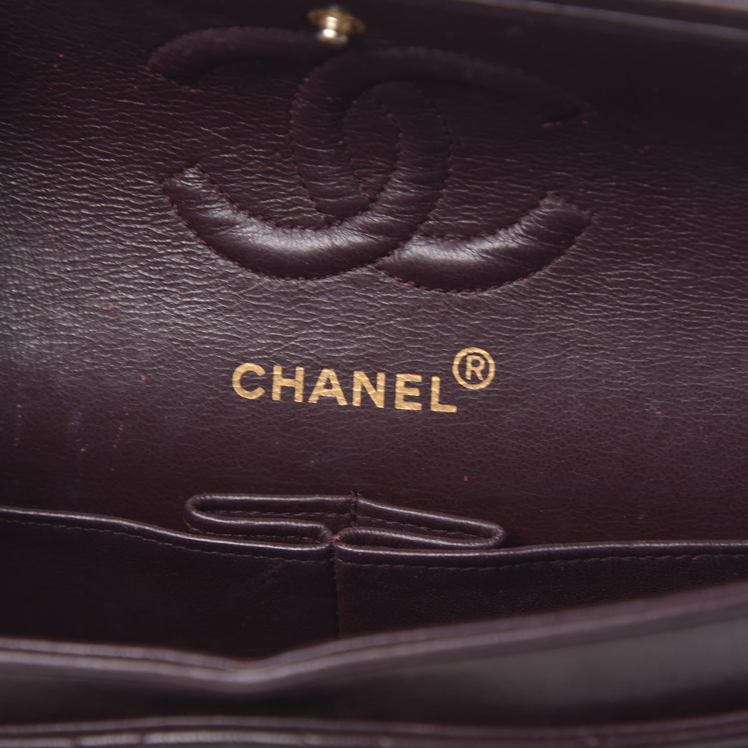 Chanel Lambskin Quilted Small Double Flap Burgundy 6 of 13