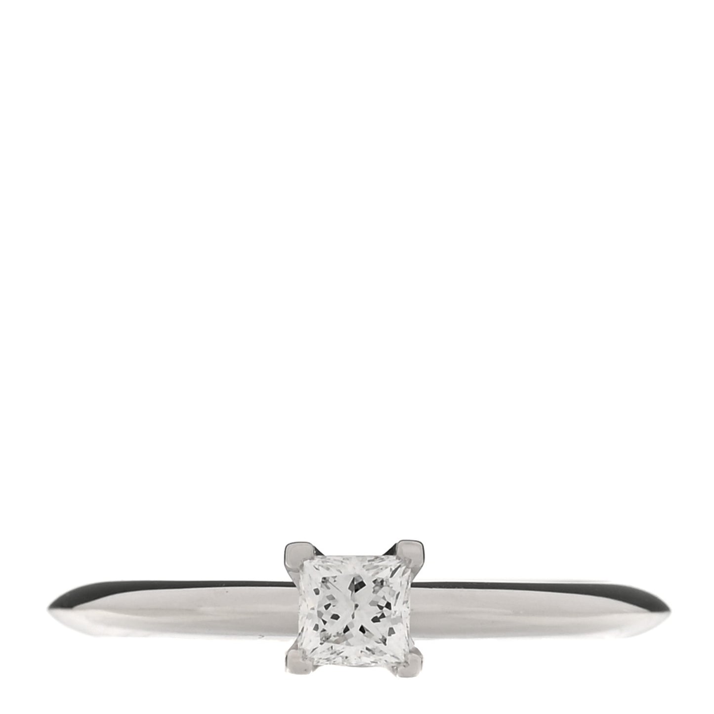 Platinum .30 Carat Princess Cut Diamond Engagement Ring 54 7