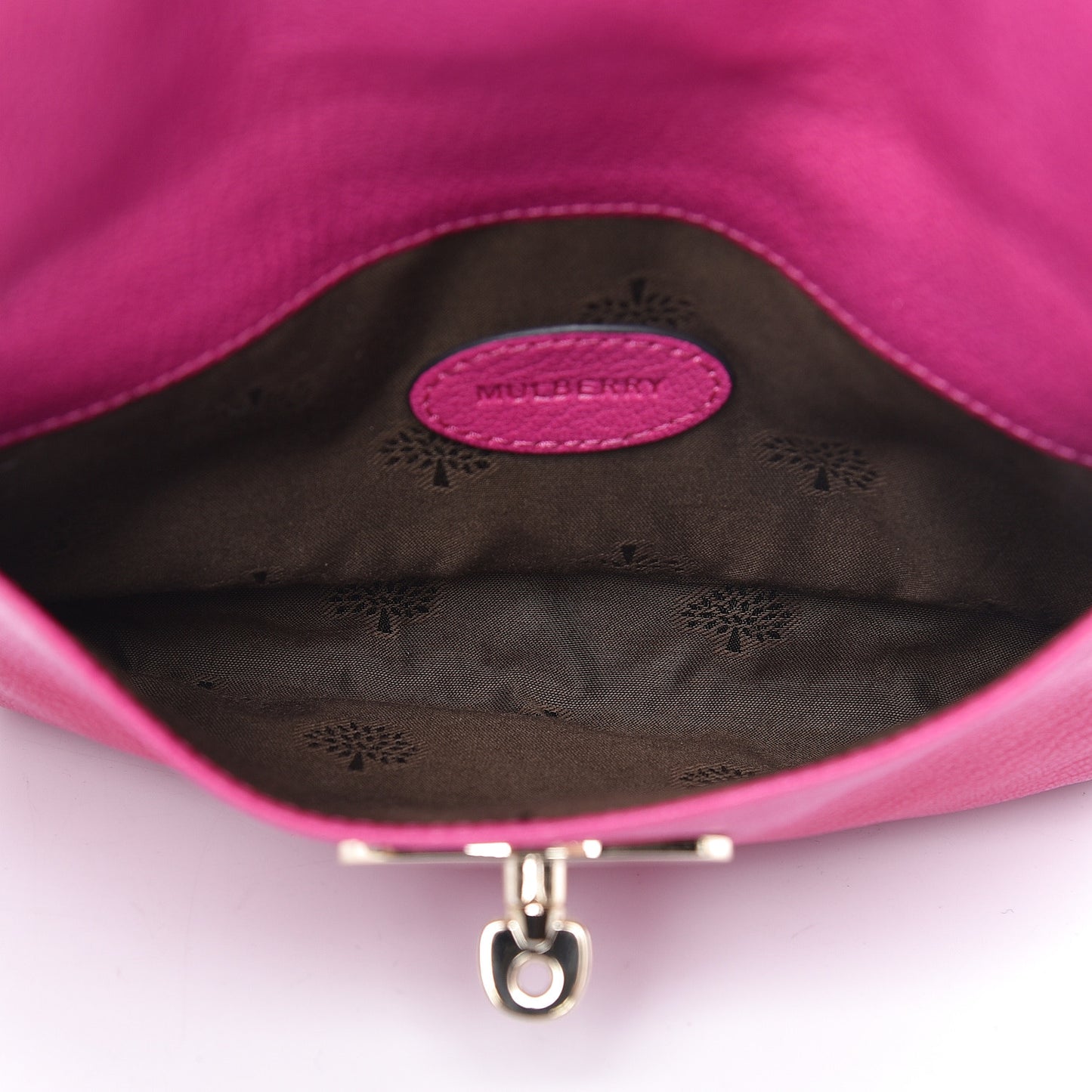 Classic Grain Calfskin Darley Cosmetic Pouch Pink