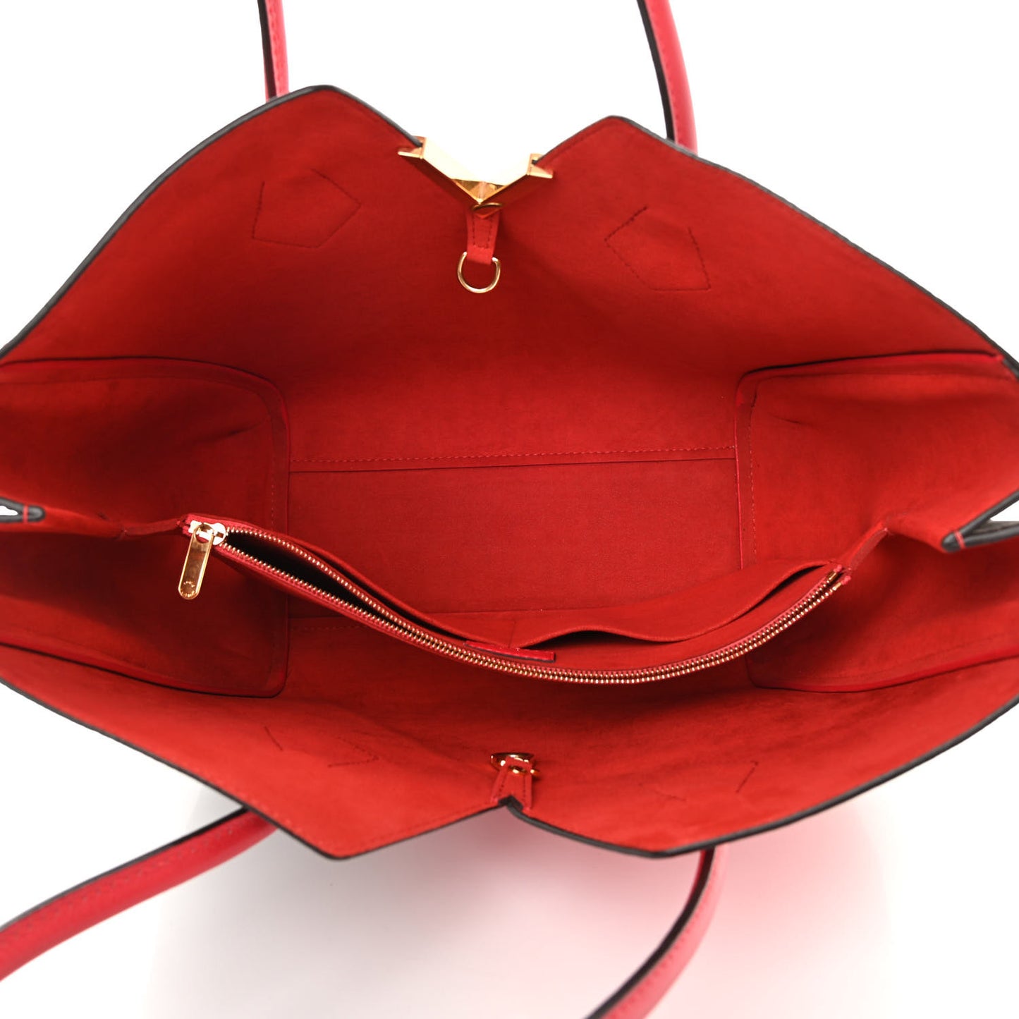 Calfskin Monogram Kimono Tote Cherry
