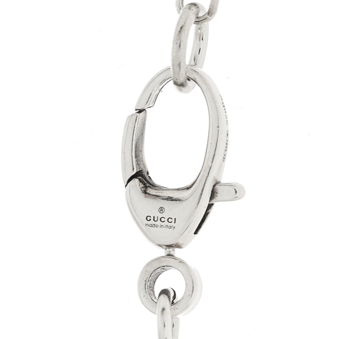 Sterling Silver Double G Key Pendant Necklace