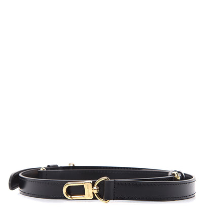 Louis Vuitton Calfskin 16mm Adjustable Shoulder Strap Black 1 of 3