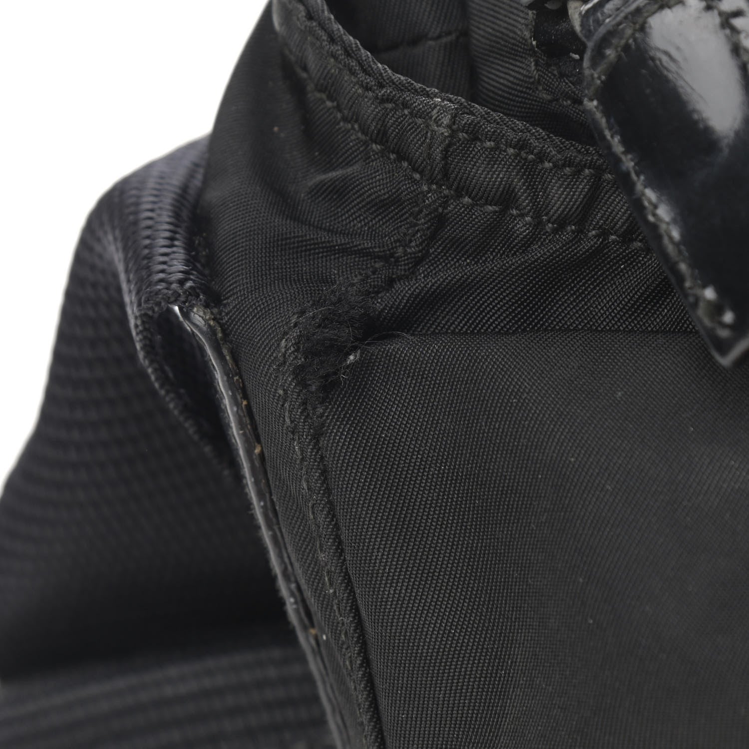Prada Nylon Flat Messenger Bag Black 12 of 13