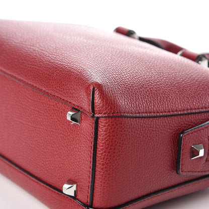 MCM Grained Calfskin Small Ella Boston Burgundy 10 of 17