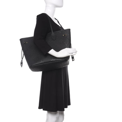 Louis Vuitton Empreinte Monogram Giant Neverfull MM Black 2 of 11