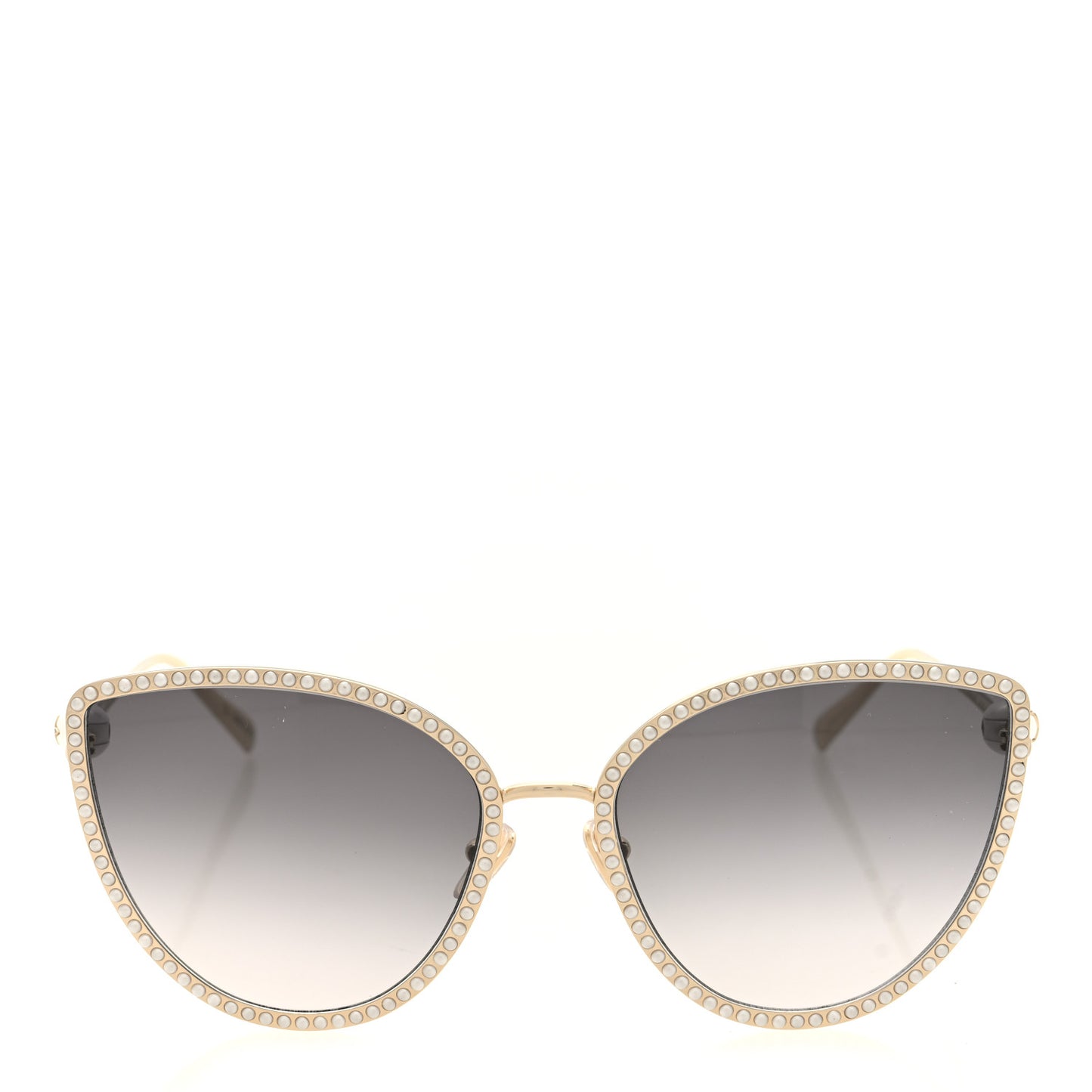 Pearl LV Cat Eye Sunglasses Z1995U Gold