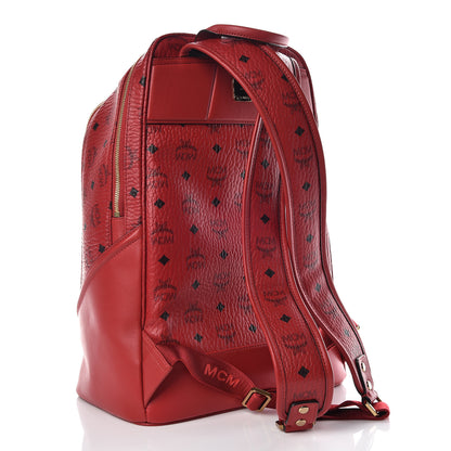MCM Visetos Medium Duke Backpack Ruby Red 3 of 14