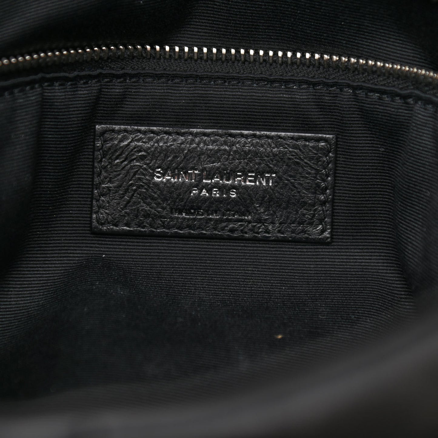 Lambskin Quilted Medium Loulou Puffer Monogram Chain Satchel Black