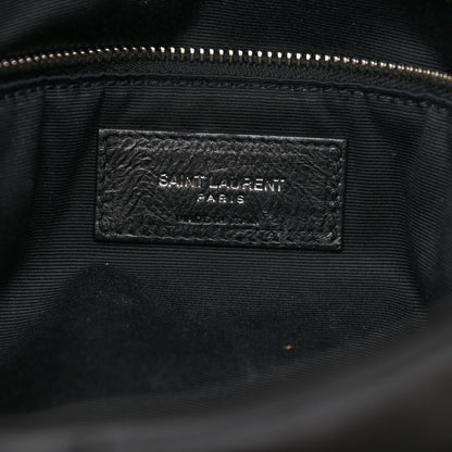 Saint Laurent Lambskin Quilted Medium Loulou Puffer Monogram Chain Satchel Black 7 of 10