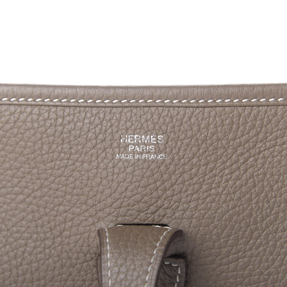 Hermes Taurillon Clemence Evelyne III PM Etoupe 9 of 9