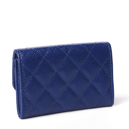 Chanel Caviar Quilted Incognito Flap Card Holder Blue 2 of 9