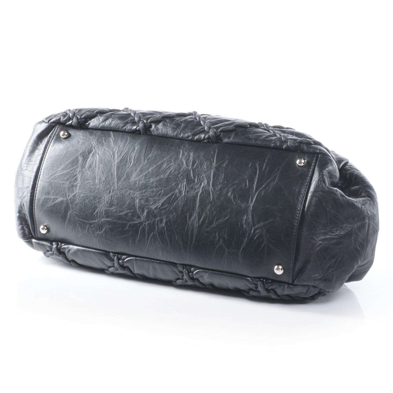 Chanel Calfskin Ultra Stitch Bowler Black 4 of 7
