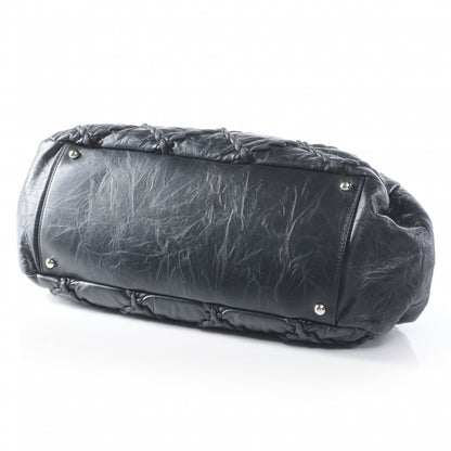 Chanel Calfskin Ultra Stitch Bowler Black 4 of 7