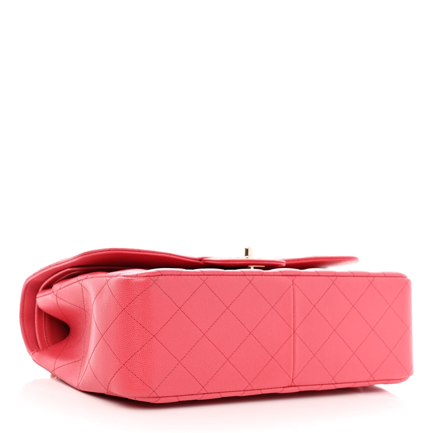 Chanel Caviar Quilted Jumbo Double Flap Dark Pink 4 of 11